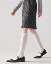 Women Hollow Out Knee High Socks Elegant Breathable Design